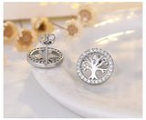 925 Silver Clear Crystal CZ Studs | Fashion Earrings | Gift for Girls