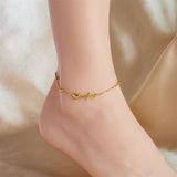 316L Stainless Heart ECG Anklets | Women's Trend Leg Chain | Gift Party Jewelry