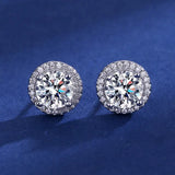 925 Silver Clear Crystal CZ Studs | Fashion Earrings | Gift for Girls