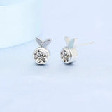 925 Silver Clear Crystal CZ Studs | Fashion Earrings | Gift for Girls