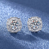 925 Silver Clear Crystal CZ Studs | Fashion Earrings | Gift for Girls