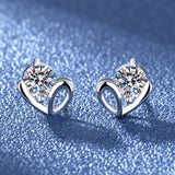 925 Silver Clear Crystal CZ Studs | Fashion Earrings | Gift for Girls