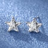 925 Silver Clear Crystal CZ Studs | Fashion Earrings | Gift for Girls