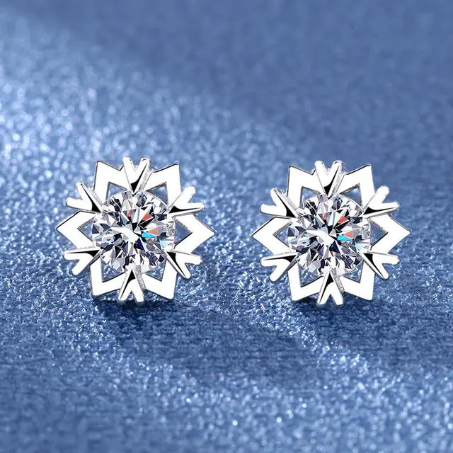 925 Silver Clear Crystal CZ Studs | Fashion Earrings | Gift for Girls