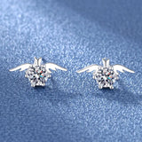 925 Silver Clear Crystal CZ Studs | Fashion Earrings | Gift for Girls