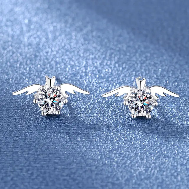 925 Silver Clear Crystal CZ Studs | Fashion Earrings | Gift for Girls