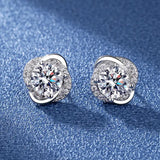 925 Silver Clear Crystal CZ Studs | Fashion Earrings | Gift for Girls