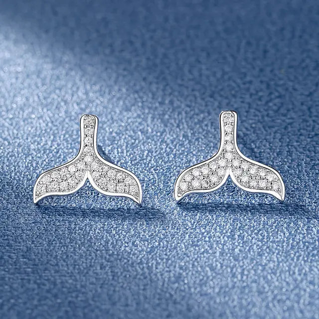 925 Silver Clear Crystal CZ Studs | Fashion Earrings | Gift for Girls