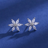 925 Silver Clear Crystal CZ Studs | Fashion Earrings | Gift for Girls