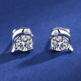 925 Silver Clear Crystal CZ Studs | Fashion Earrings | Gift for Girls