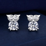 925 Silver Clear Crystal CZ Studs | Fashion Earrings | Gift for Girls