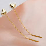 Gold Crystal Tassel Dangle Earrings | Wedding Fashion | Christmas Gifts