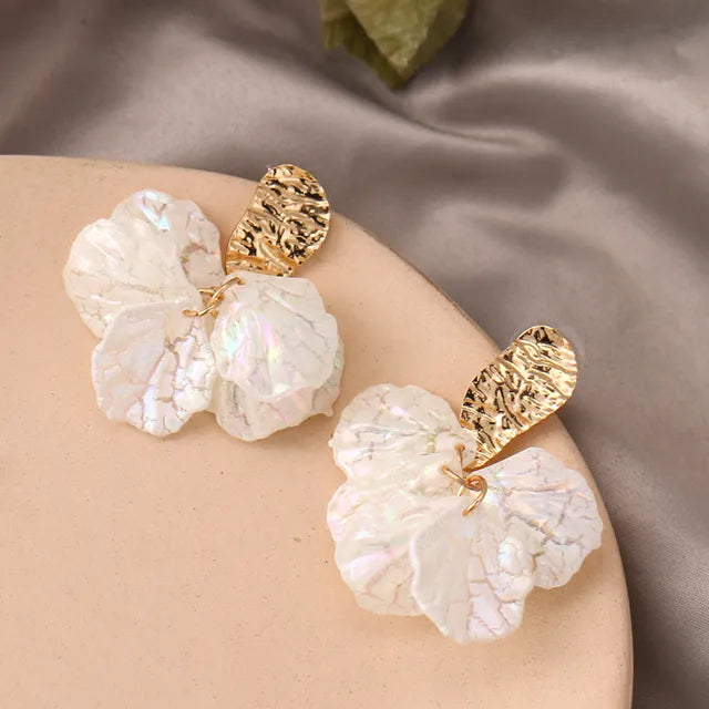 FNIO 2021 New Flower Bohemia Boho Earrings Women Fashion Long Hanging Earrings Crystal Female Wedding Earings Party Jewelry