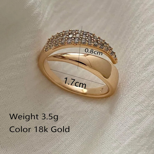 2024 Stainless Steel Sun Rings | Gold Plated | Natural Stone Inlaid | Trendy Jewelry